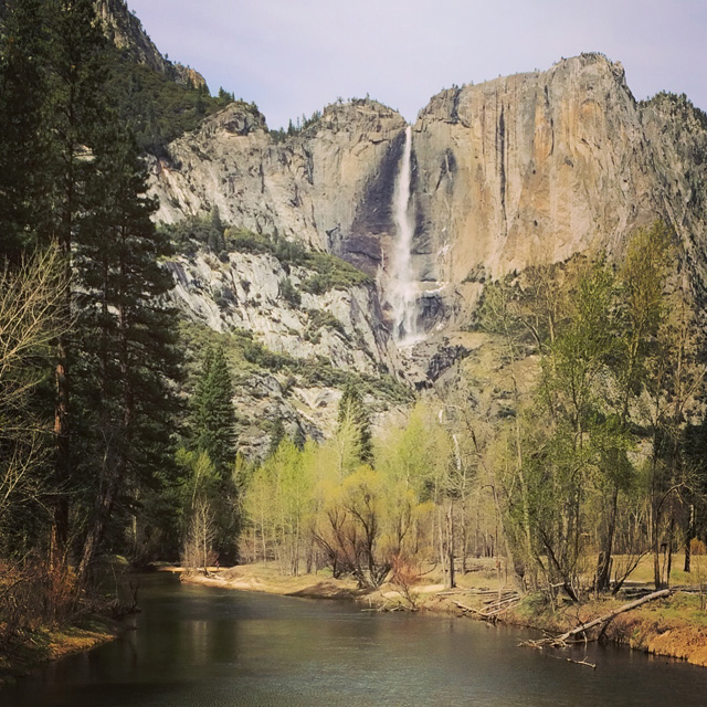 Yosemite Falls in the Yosemite Valley