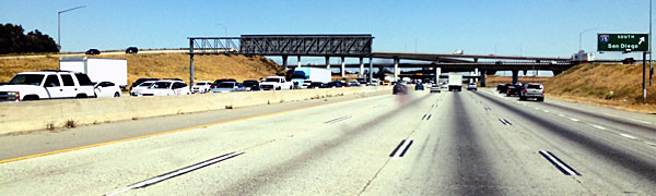 I hate driving on L.A. freeways