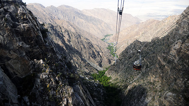 The Palm Springs Aerial Tramway.