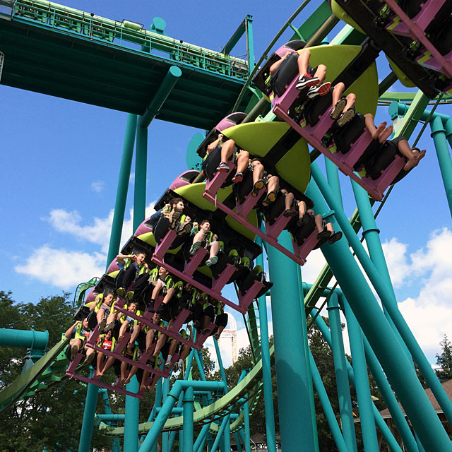 One of the roller coasters at Cedar Point