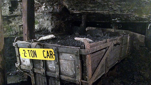 A two-ton coal car