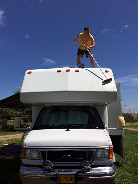 Cleaning the RV