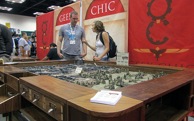 These gaming tables at GenCon were amazing