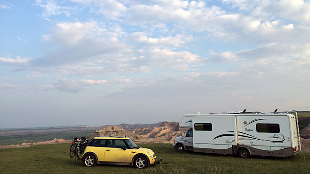 Sitting on the edge of the Badlands