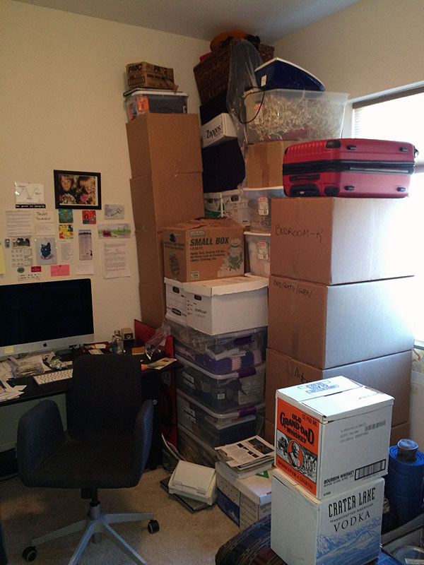 My office will be a storage unit for a year